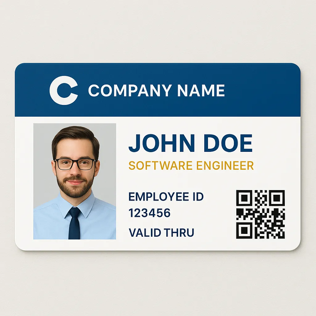 Legitimație Angajat Personalizată | Card PVC 125 kHz / 13.56 MHz sau Standard